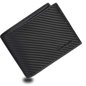 Men's Carbon Fiber Wallet (Genuine Leather)